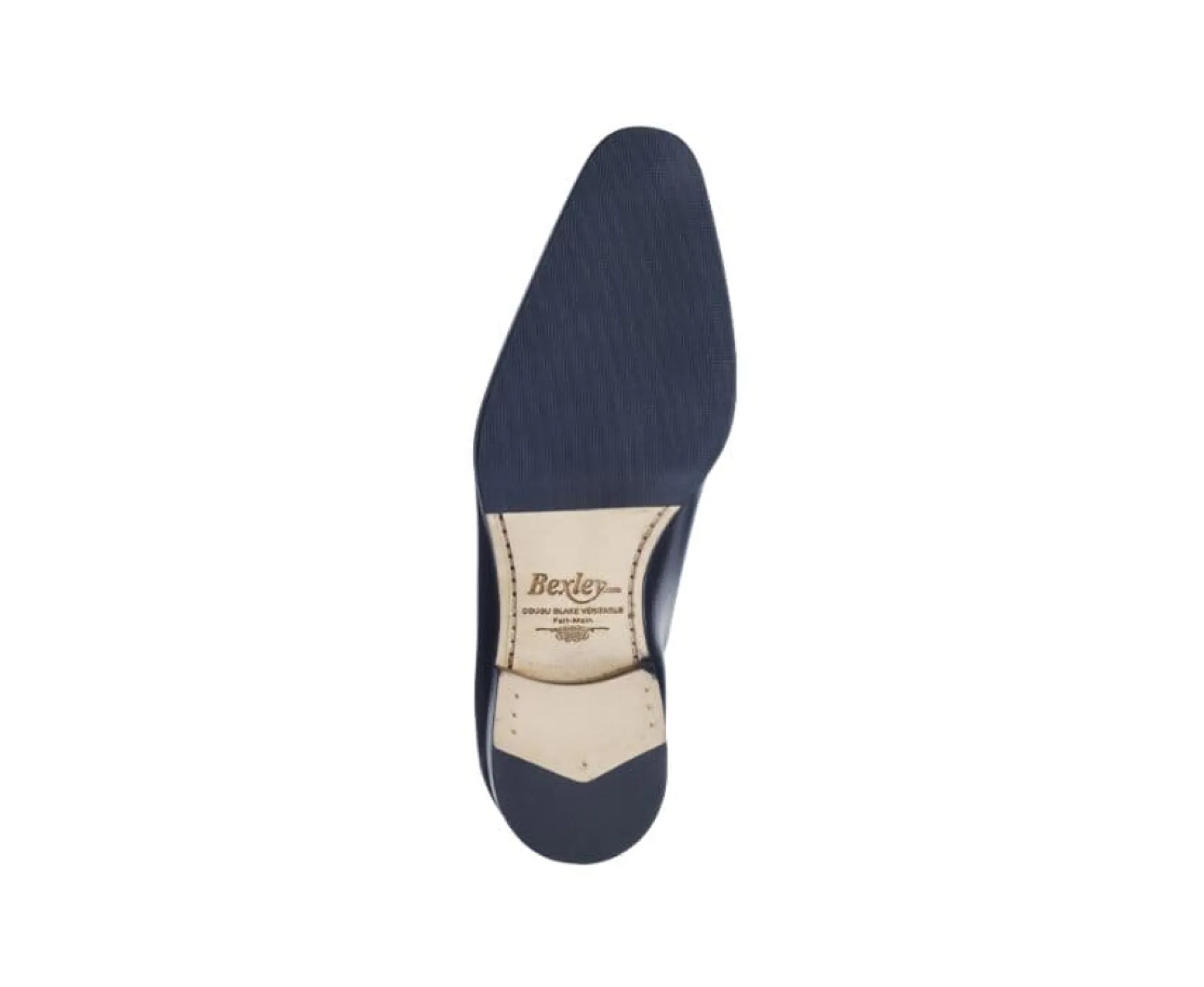 Shoes Bexley Oxford Shoes | Black Men'S Oxford Shoes - Leather Sole With Pad Bellagio Patin Blackblack With Black Waistband