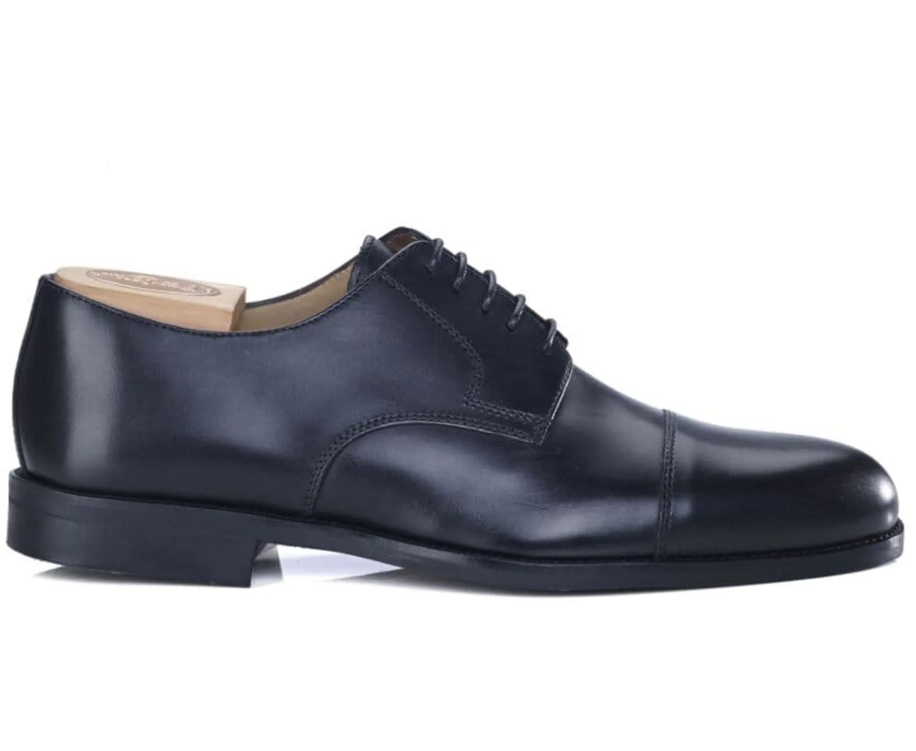 Shoes Bexley Derby Shoes | Blake Derby Shoes - Rubber Sole - Mayfair Classic Gomme Ville | Blackblack With Black Waistband