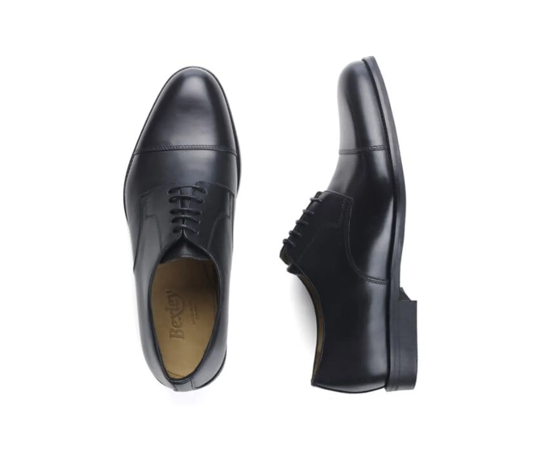 Shoes Bexley Derby Shoes | Blake Derby Shoes - Rubber Sole - Mayfair Classic Gomme Ville | Blackblack With Black Waistband