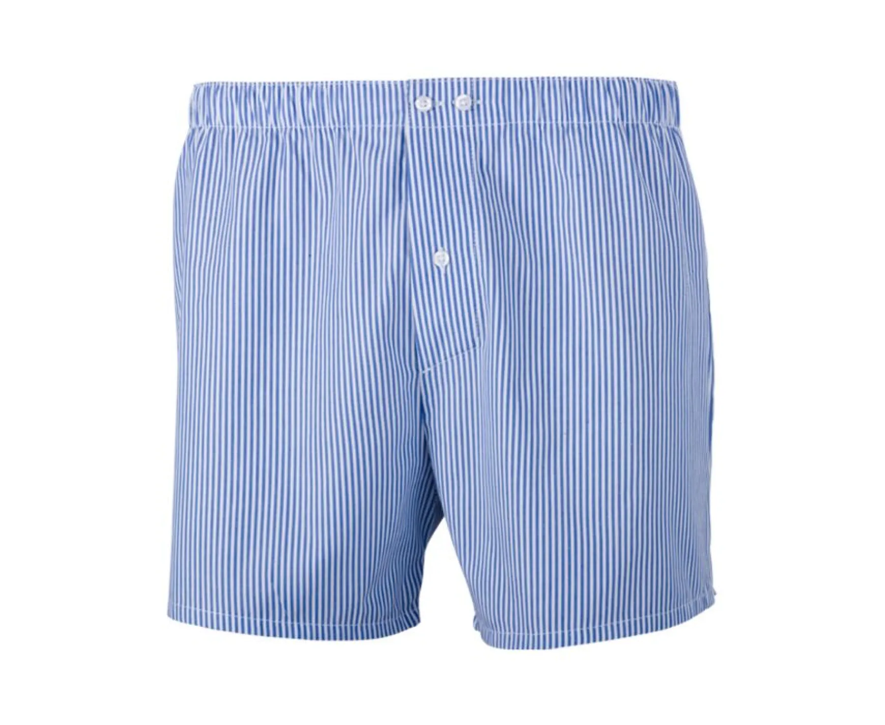 Accessories Bexley | Box Of 2 Plain Blue/Striped Ocean Blue And White Men'S Boxer Shorts - Elon | Grey, Pink And Red