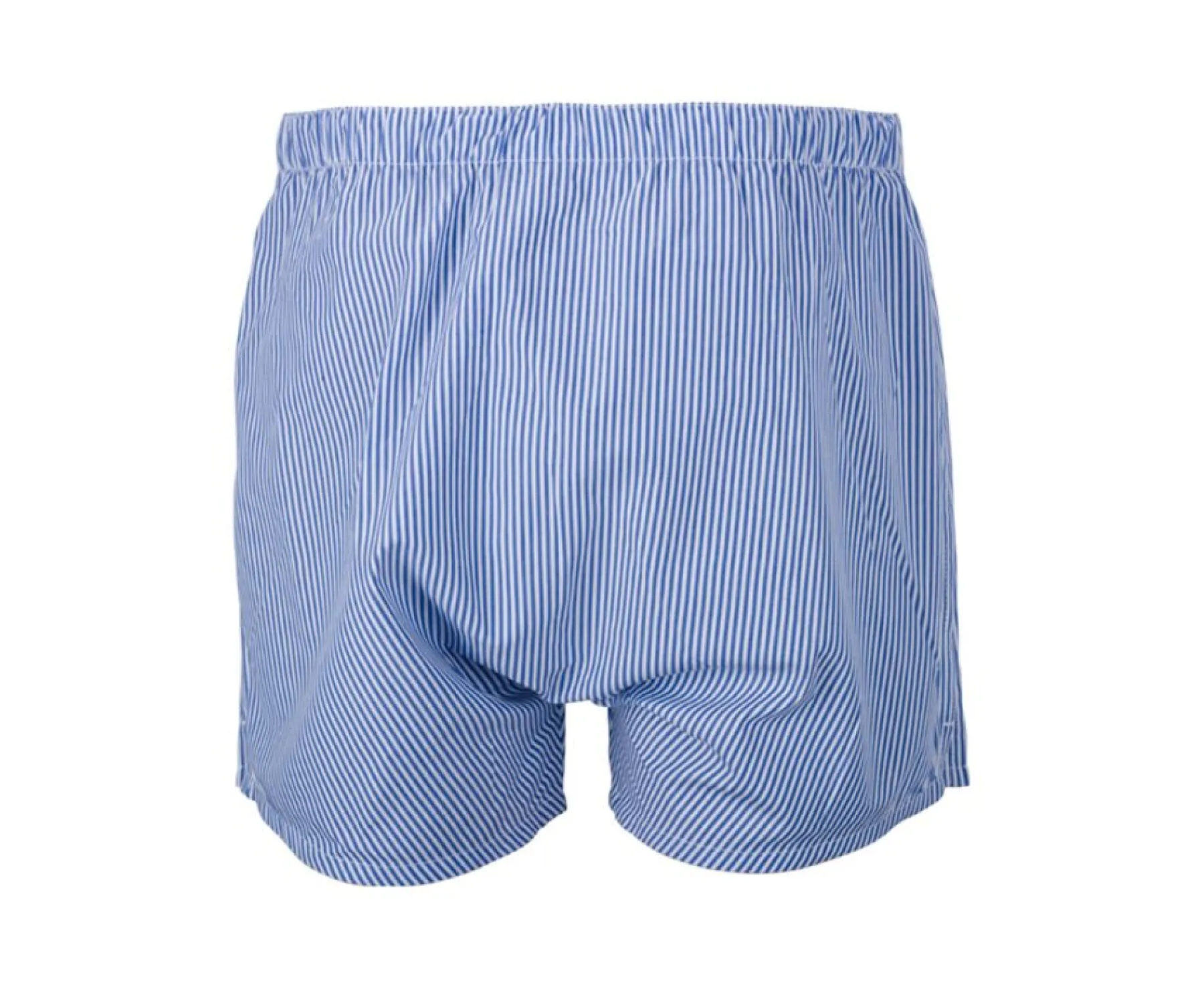 Accessories Bexley | Box Of 2 Plain Blue/Striped Ocean Blue And White Men'S Boxer Shorts - Elon | Grey, Pink And Red