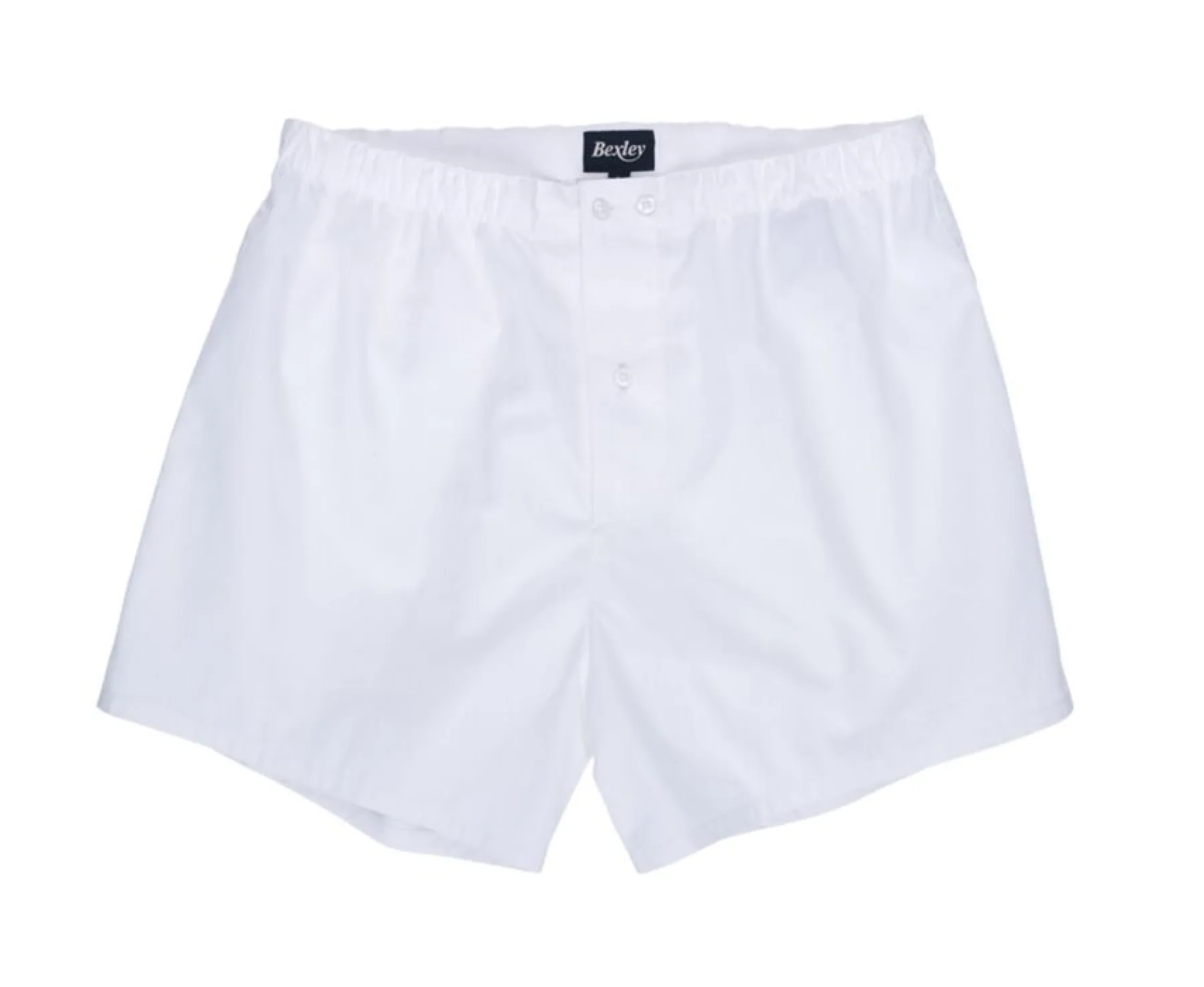 Accessories Bexley | Box Of 2 Plain White/Printed Navy And Beige Men'S Boxer Shorts - Elon | Blue, Orange And Purple