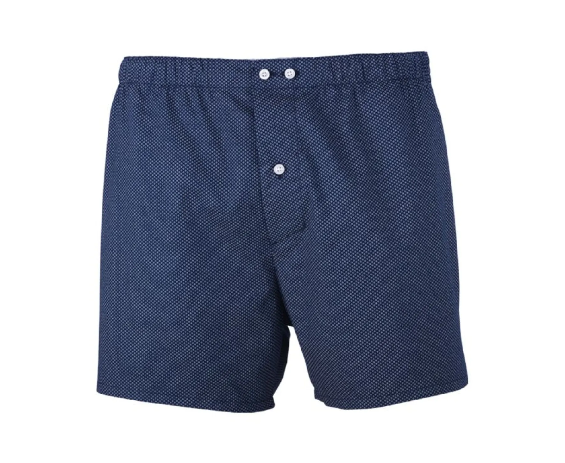 Accessories Bexley | Box Of 2 Plain White/Printed Navy And Beige Men'S Boxer Shorts - Elon | Blue, Orange And Purple