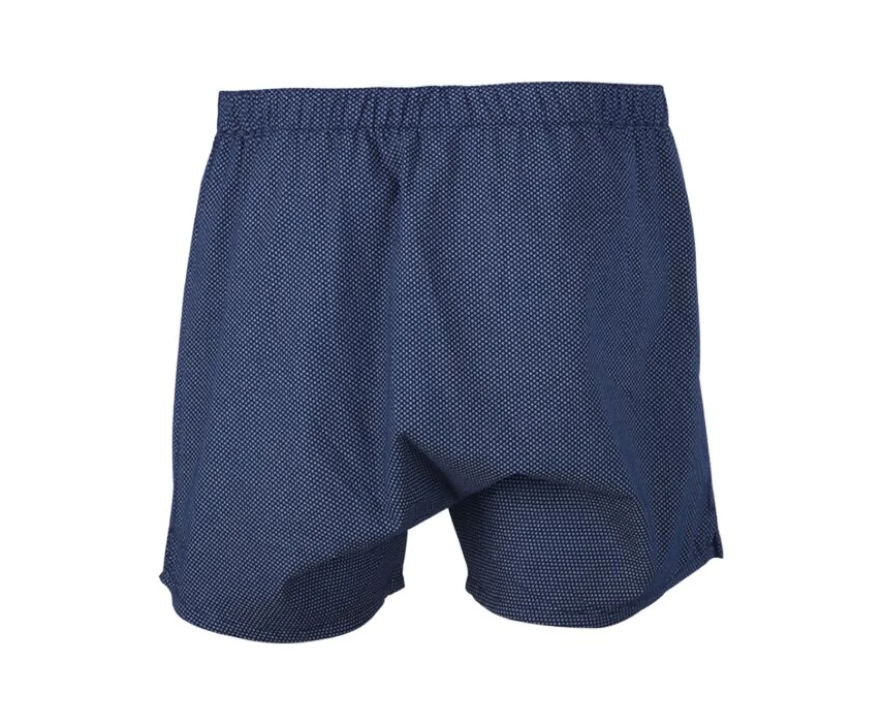 Accessories Bexley | Box Of 2 Plain White/Printed Navy And Beige Men'S Boxer Shorts - Elon | Blue, Orange And Purple