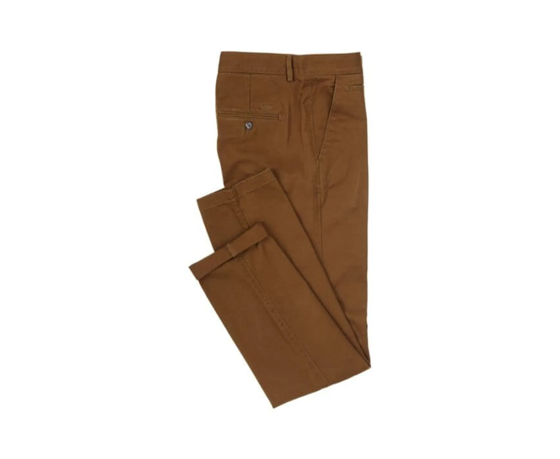 Trousers & Shorts Bexley Adjusted Fit | Dark Caramel Chino Trousers For Men - Nigel Ii | Caramel Fonce