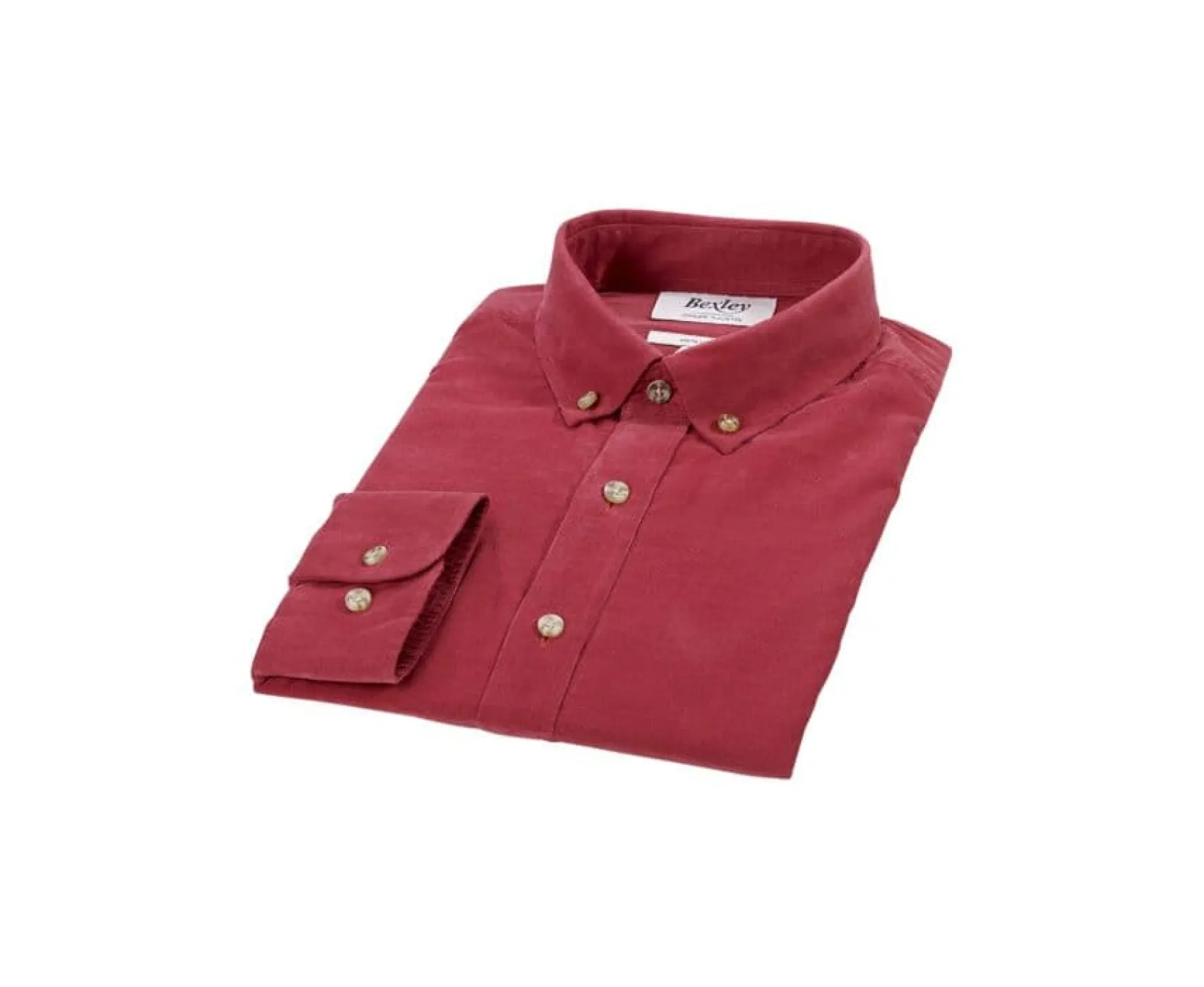 Shirts Bexley | Dark Coral Corduroy Shirt - Wayne | Deep Coral