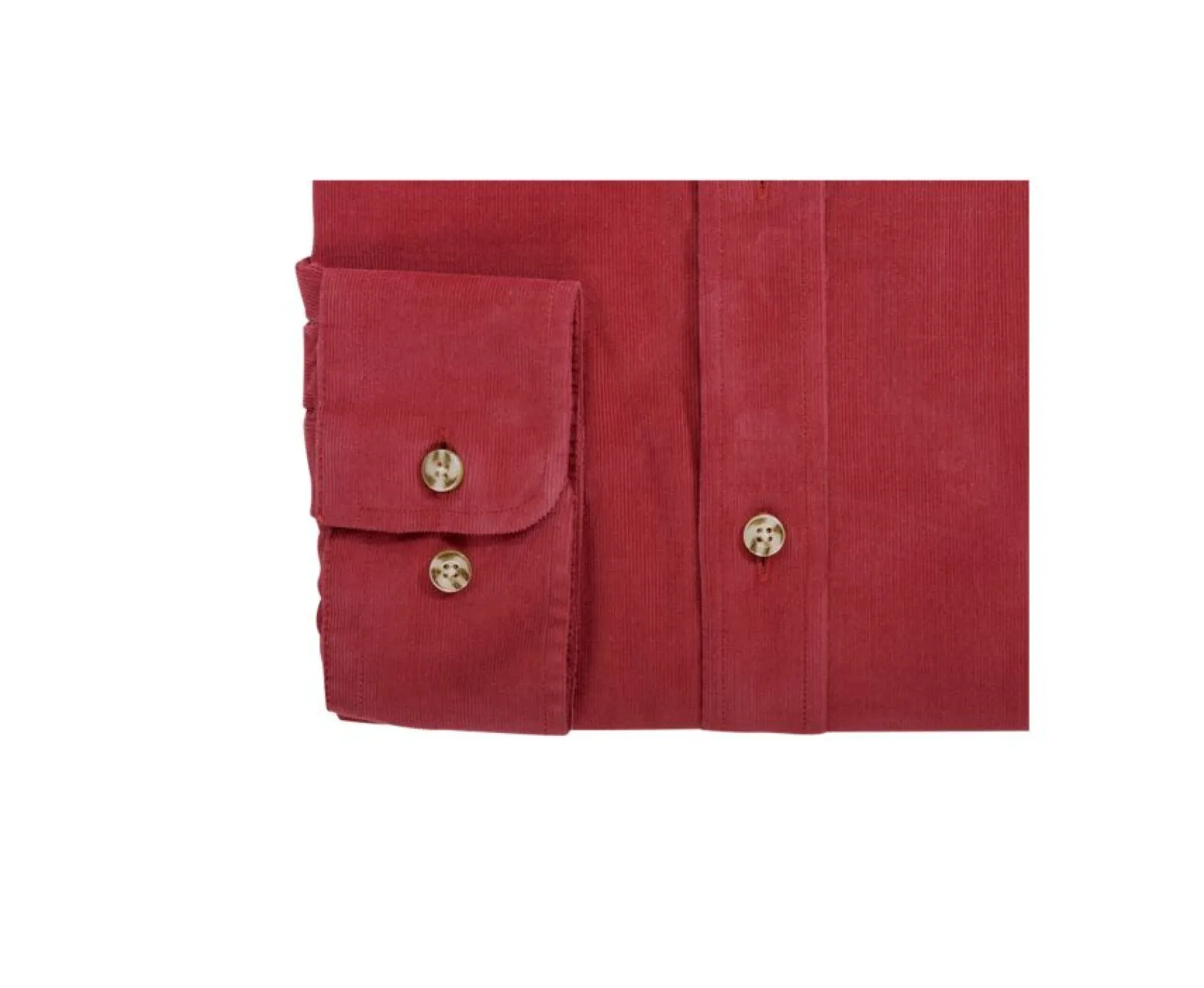 Shirts Bexley | Dark Coral Corduroy Shirt - Wayne | Deep Coral