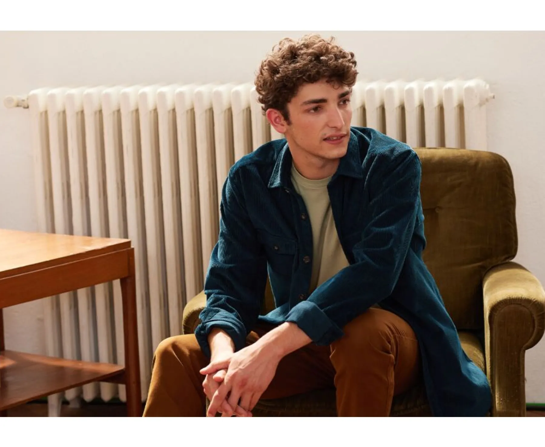 Shirts Bexley | Dark Green Corduroy Over Shirt - Victorin | Vert Sombre