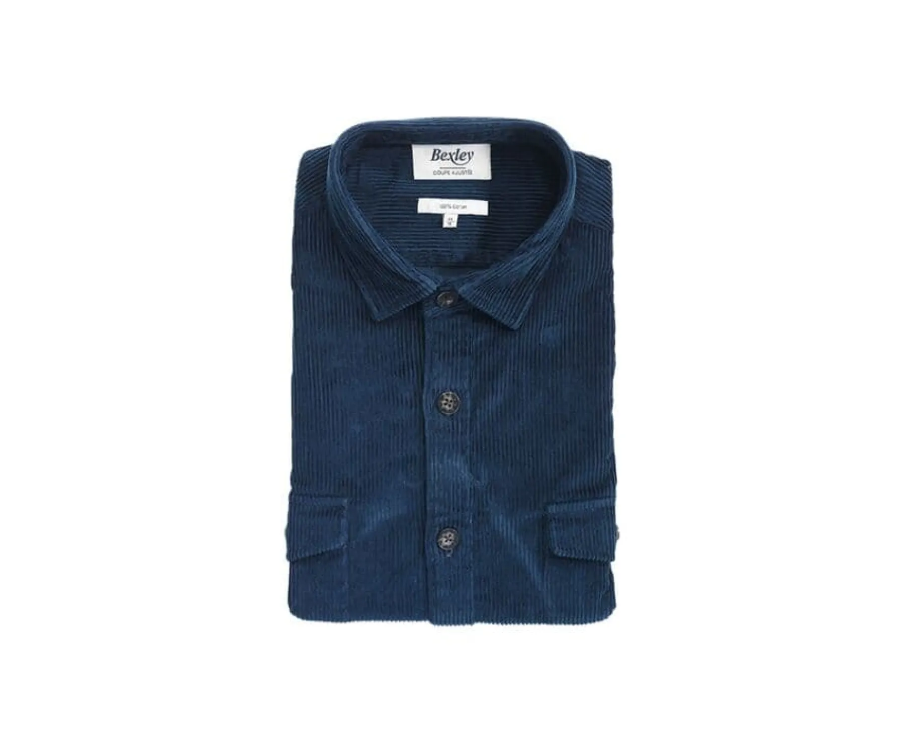 Shirts Bexley | Dark Green Corduroy Over Shirt - Victorin | Vert Sombre