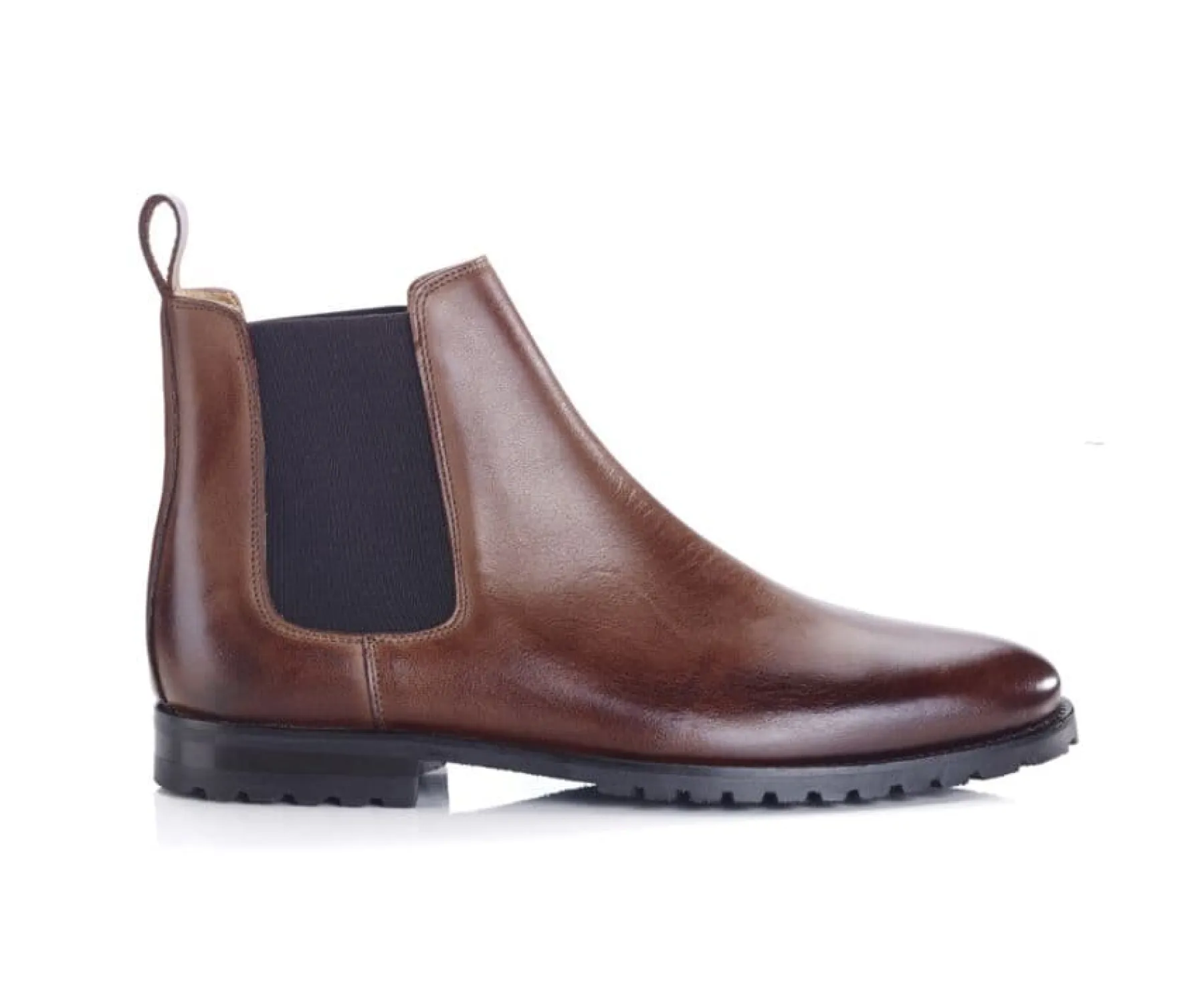 Shoes Bexley Boots Shoes | Men'S Chelsea Boots Rubber Outsole With Separate Heel - Bentfield Gomme | Patina Chocolate