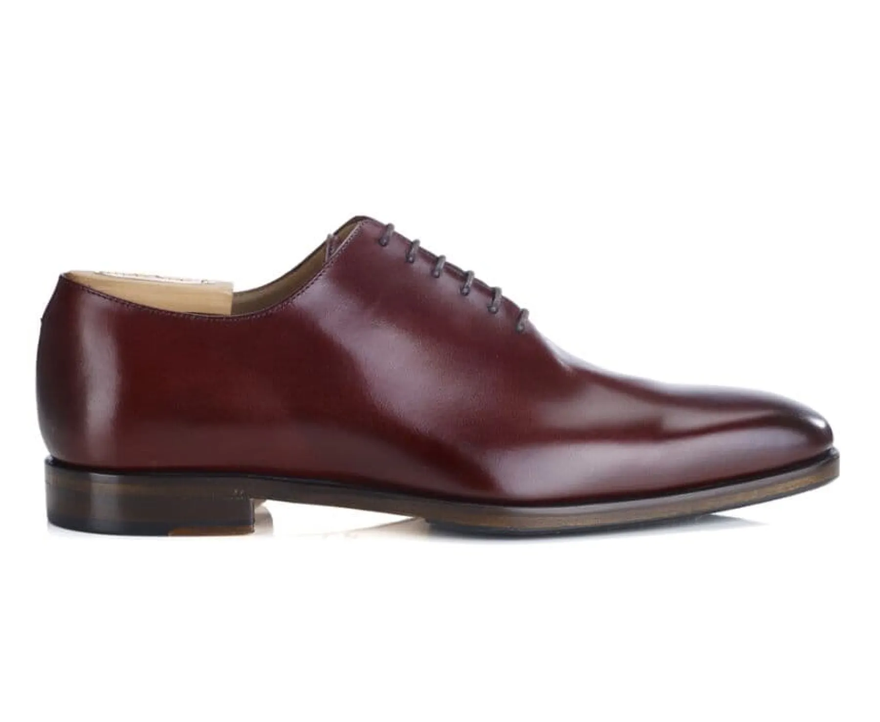 Shoes Bexley Oxford Shoes | Men'S Oxford Shoes - Leather Sole With Pad Bellagio Patin Bright Burgundy
