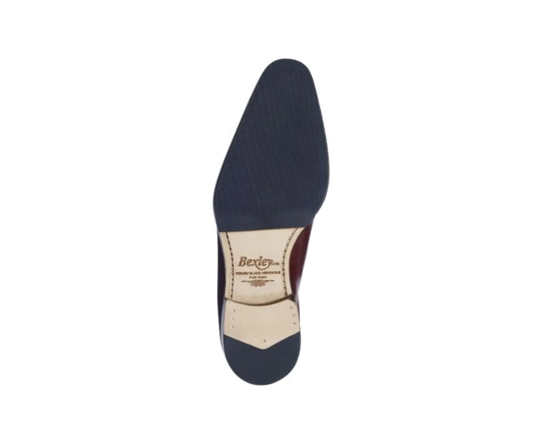 Shoes Bexley Oxford Shoes | Men'S Oxford Shoes - Leather Sole With Pad Bellagio Patin Bright Burgundy