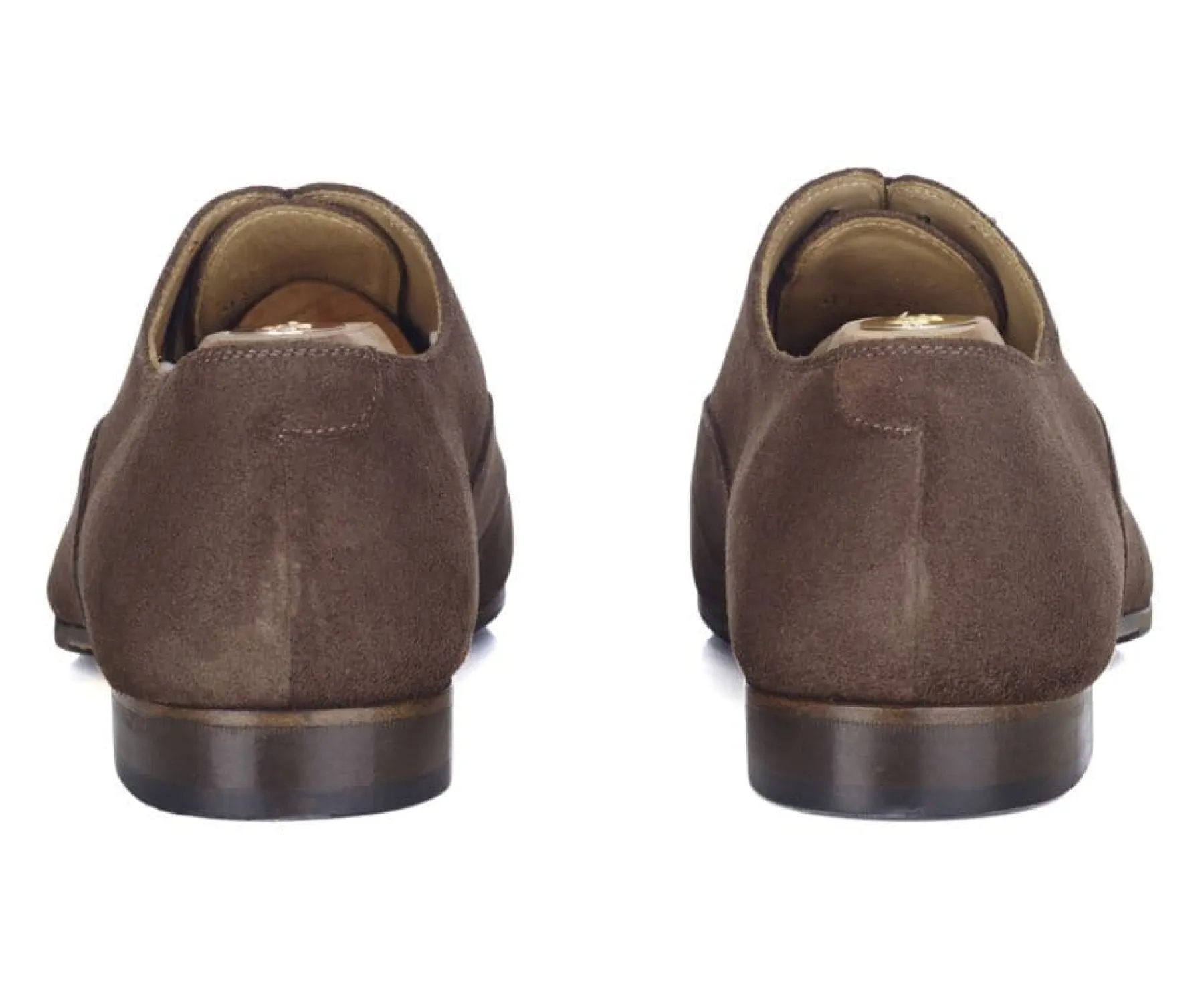 Shoes Bexley Oxford Shoes | Oxford Shoes - Leather Outsole & Rubber Pad - Lennox Patin | Dark Taupe Suede