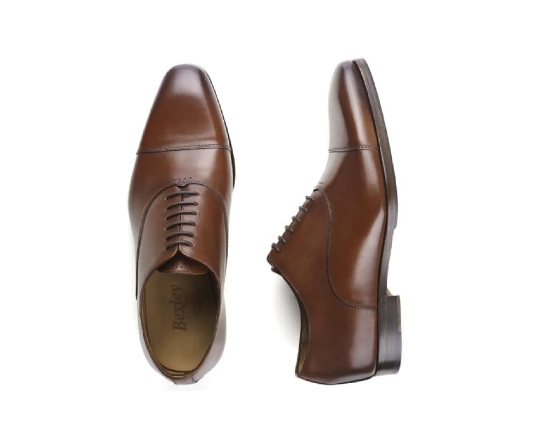 Shoes Bexley Oxford Shoes | Oxford Shoes - Leather Outsole & Rubber Pad - Spezia Ii Patin | Patina Chestnut