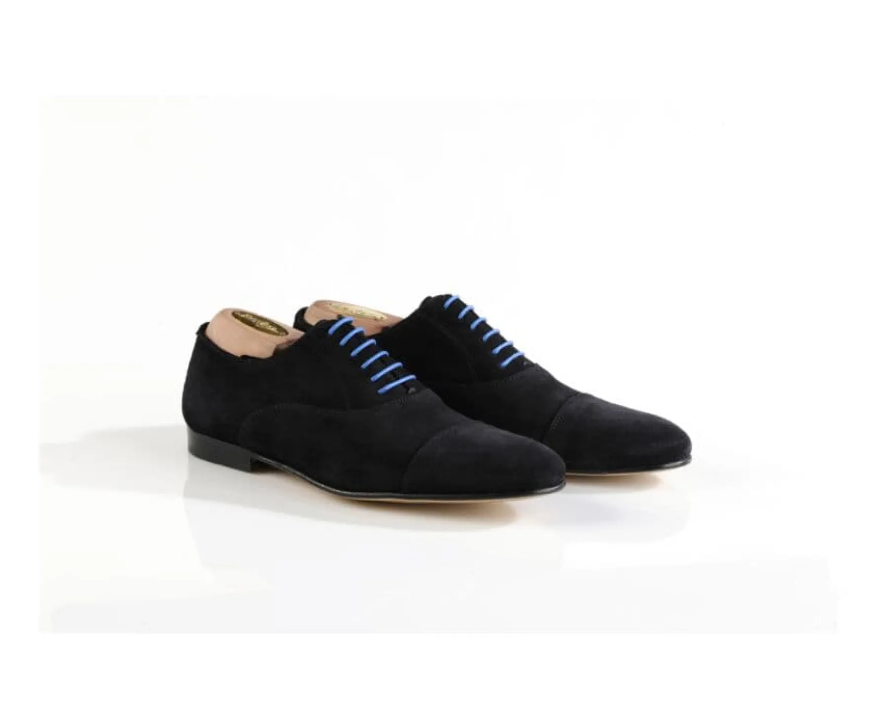 Shoes Bexley | 3 Pairs Of Shoelaces For Dress Shoes - Blue, Orange & Purple Blue, Orange And Purple