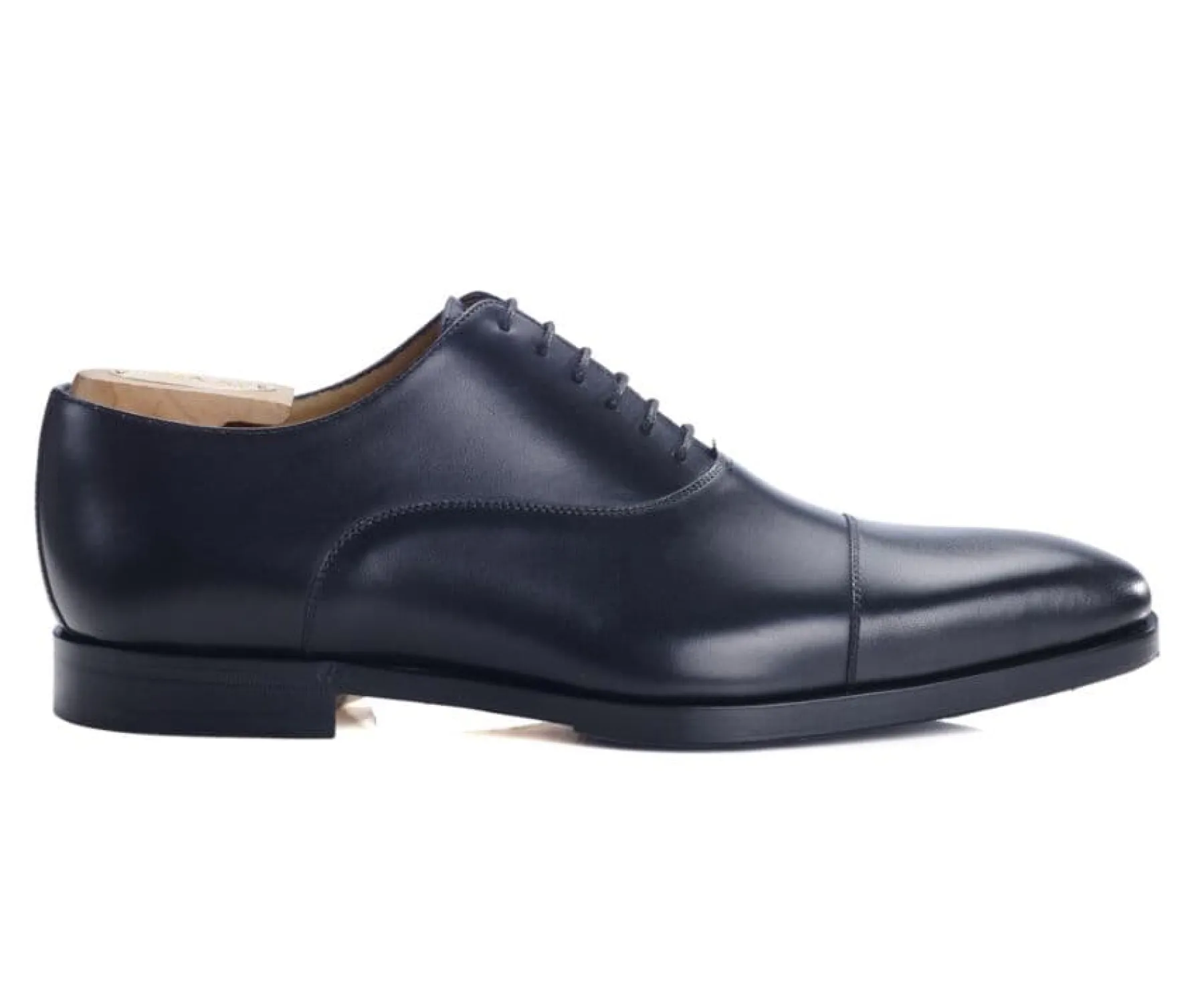 Shoes Bexley Oxford Shoes | Patina Black Oxford Shoes - Leather Outsole & Rubber Pad Spezia Ii Patin Black With Patine