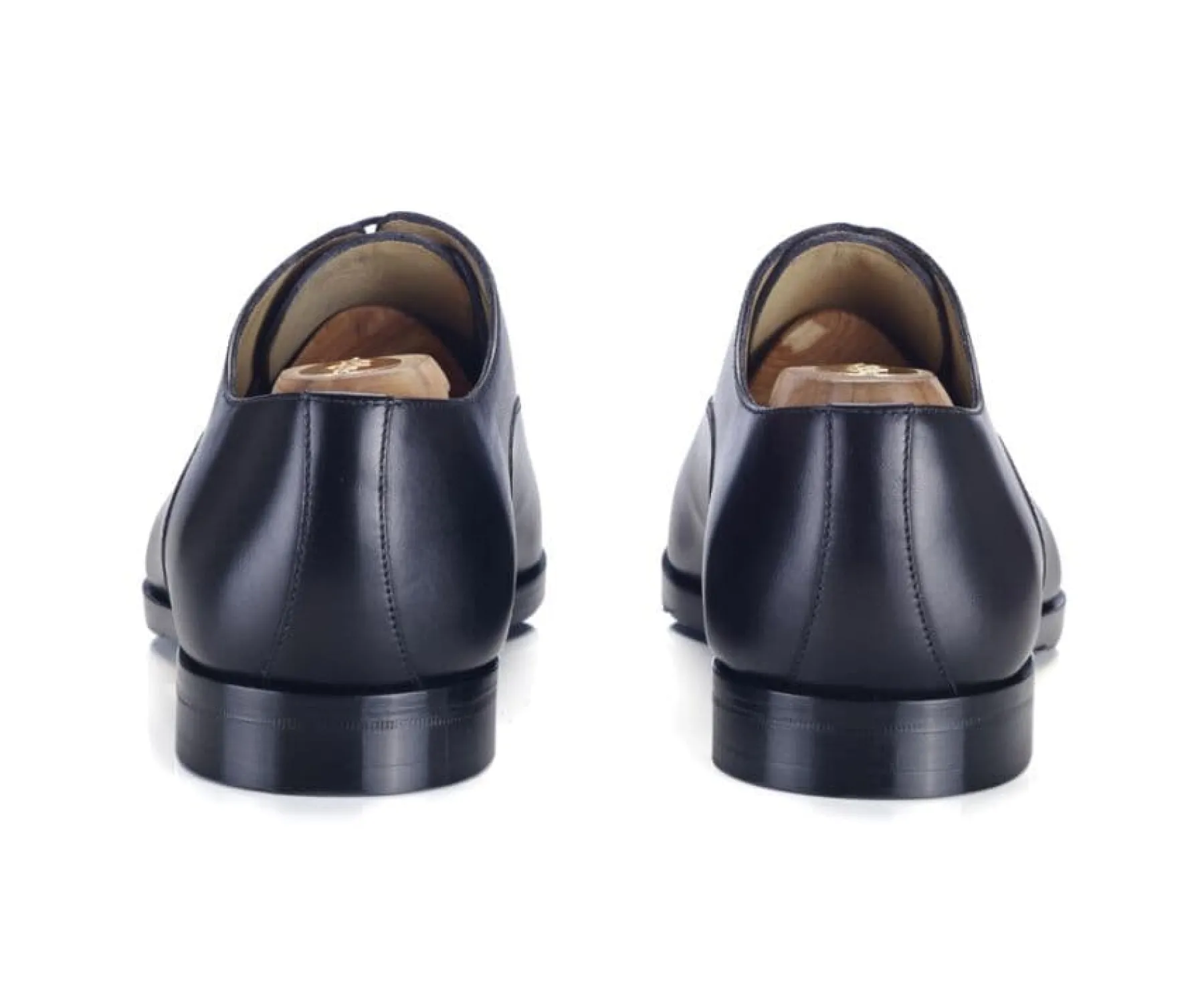 Shoes Bexley Oxford Shoes | Patina Black Oxford Shoes - Leather Outsole & Rubber Pad Spezia Ii Patin Black With Patine