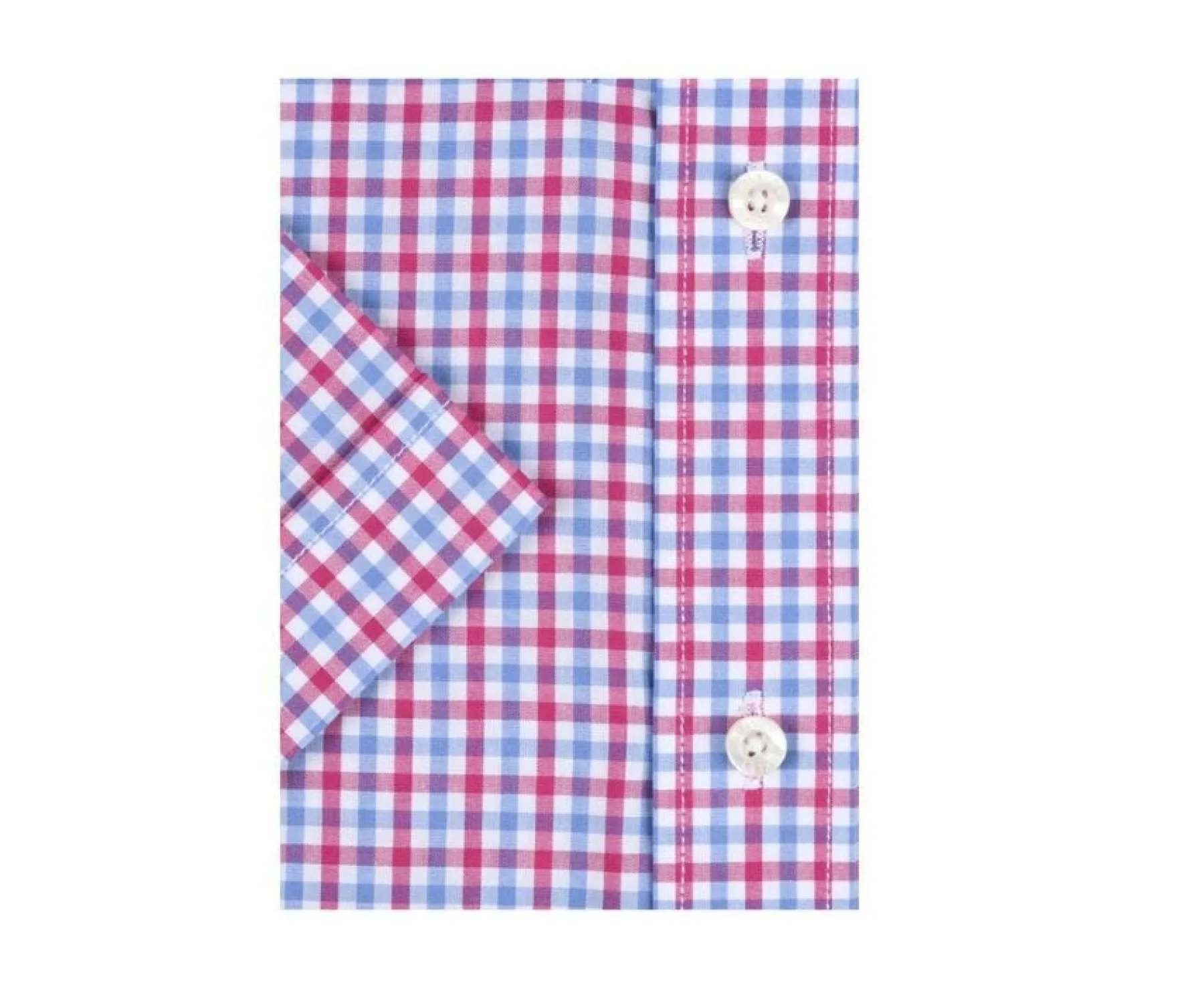 Shirts Bexley | Pink Blue And White Cotton Shirt - Chest Pocket Cullen Mc Pink, Blue And White