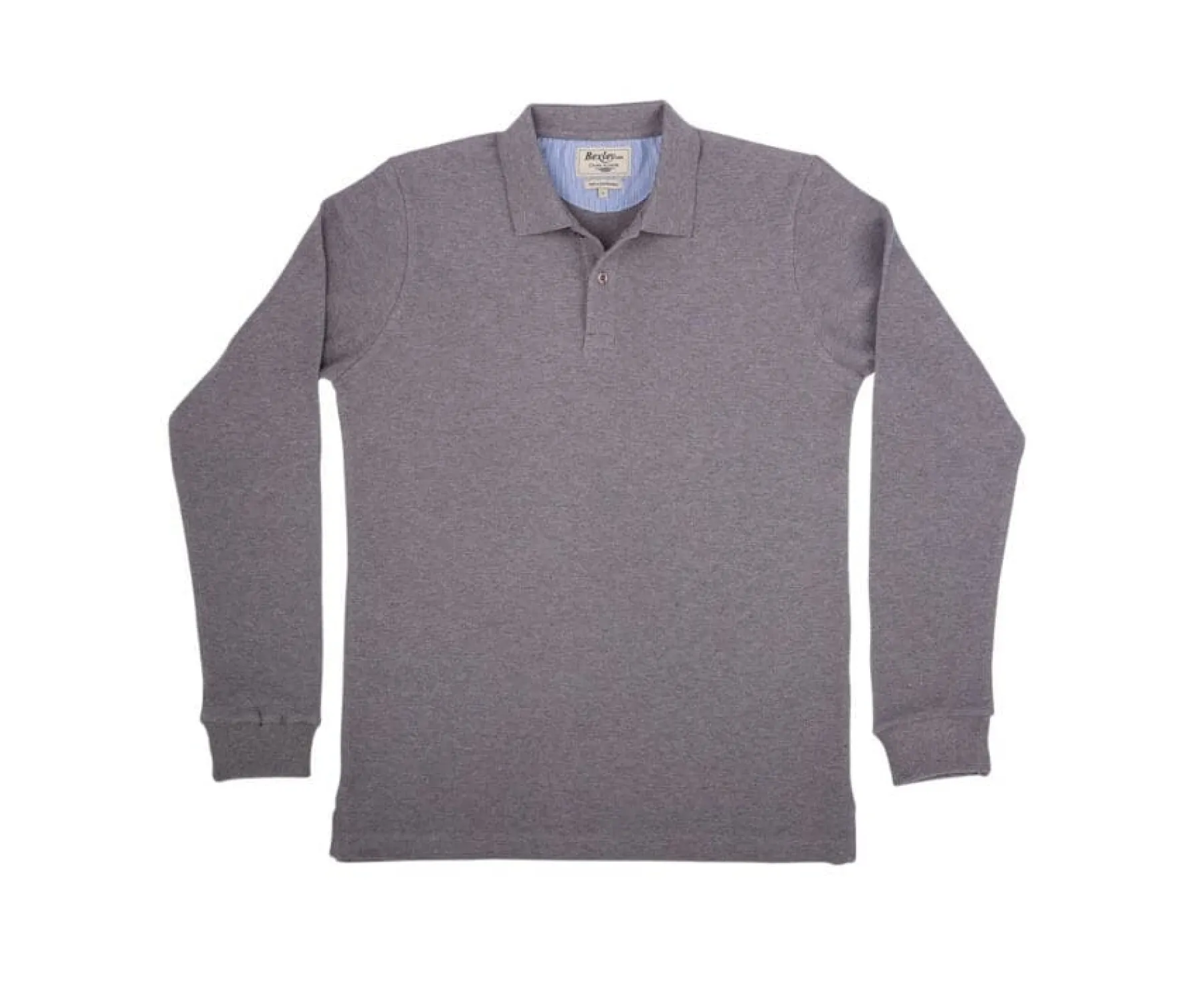 Polo Shirts & T-Shirts Bexley Long Sleeves Polo Shirts | Taupe Melange Men'S Long Sleeve Polo Shirt Andy Ii Ml Light Taupe Melange