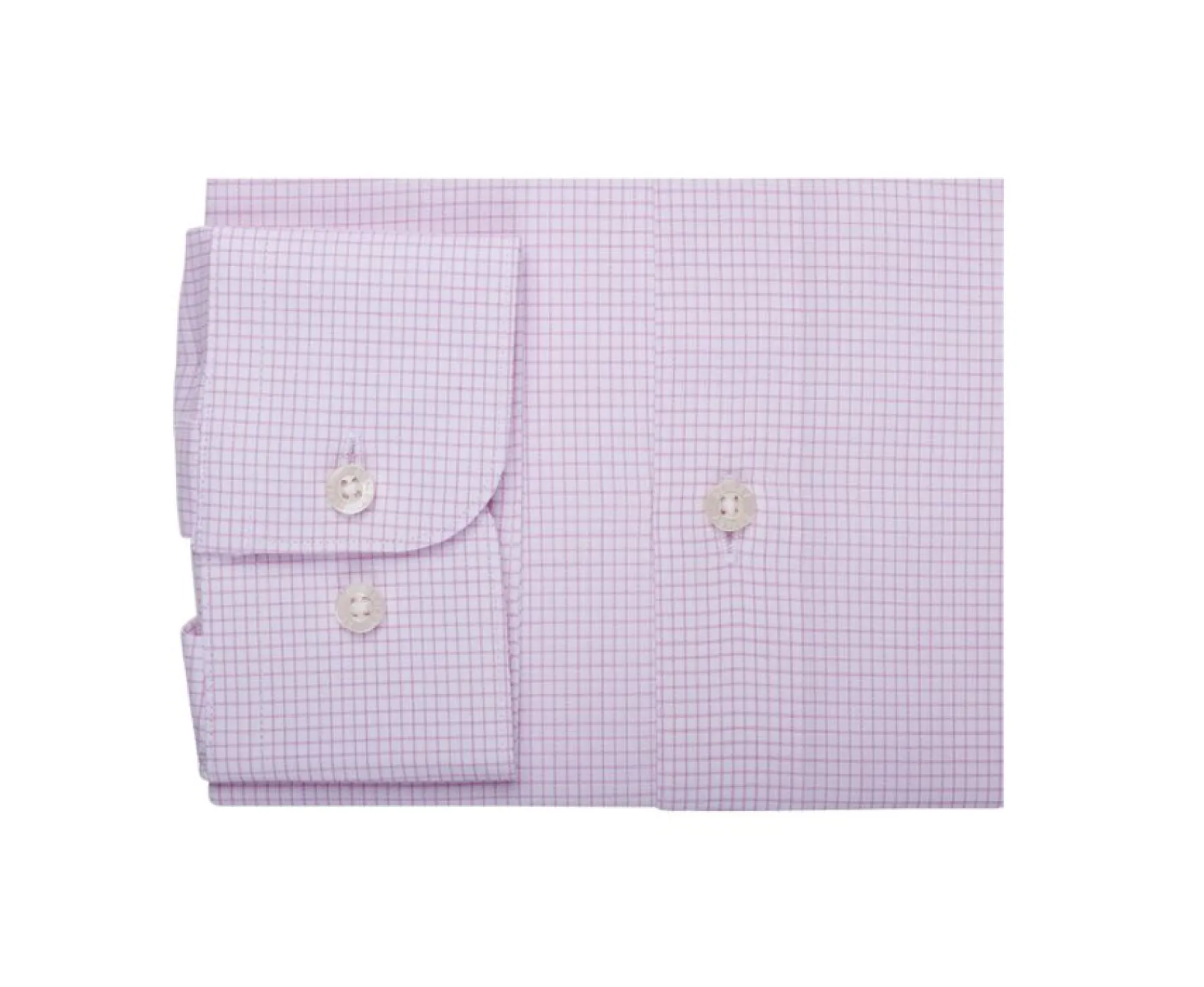 Shirts Bexley | White With Light Pink Check Men'S Twill Shirt - Martinien | White And Light Pink