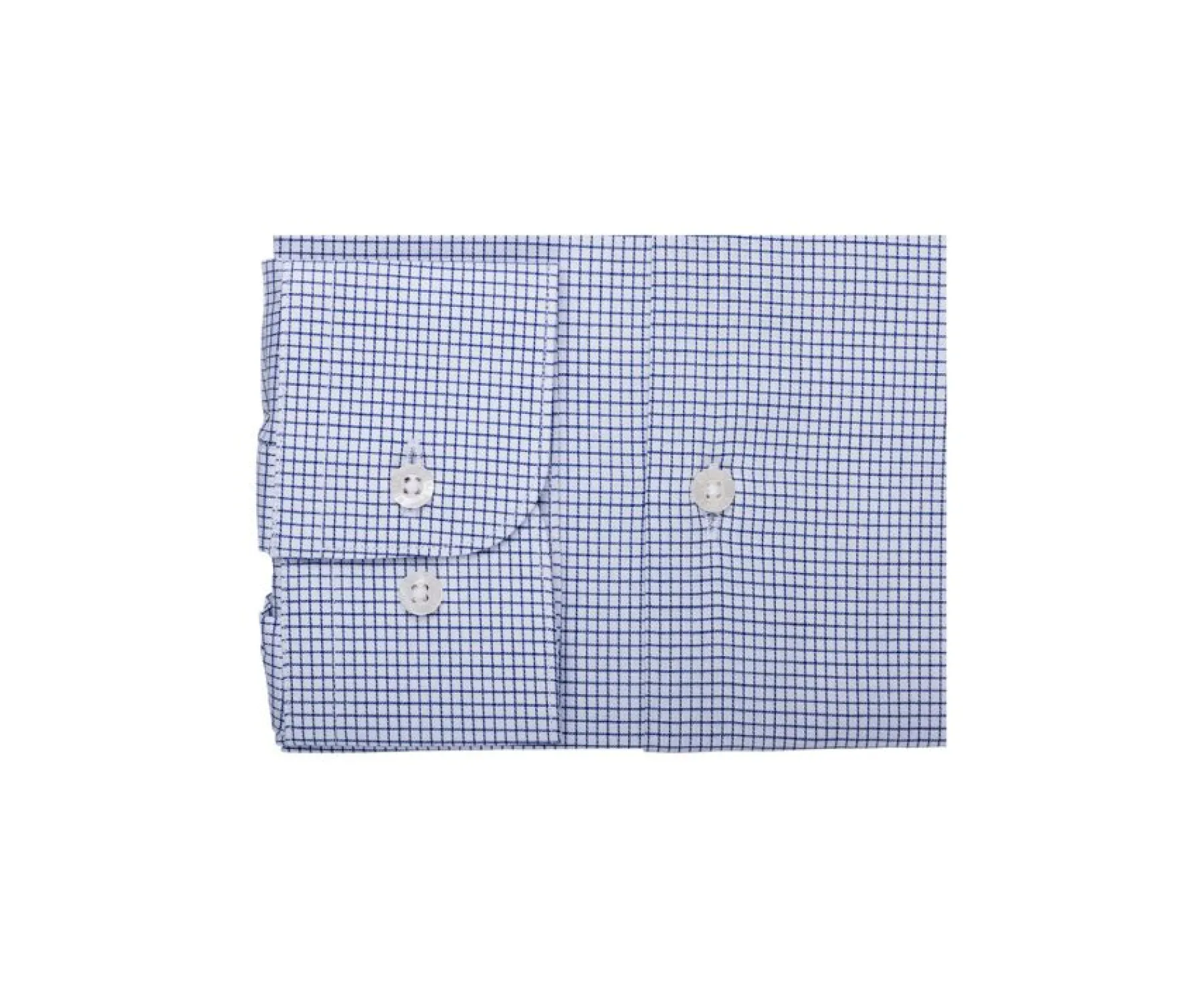 Shirts Bexley | White With Ocean Blue Check Men'S Twill Shirt - Martinien | White And Ocean Blue